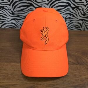 X AUC 0122 Thrifted Adjustable Orange Browning Huntin Hat GWOSLOO.15